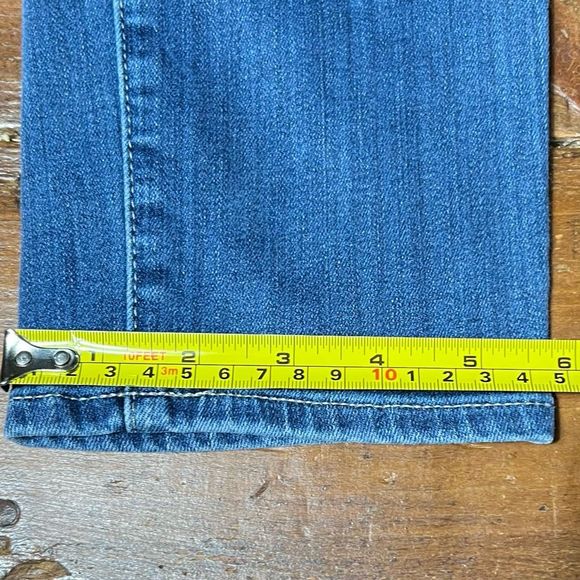 AG Adriano Goldschmied, “The Stevie Ankle” Slim Straight Denim Jeans Size 31 R - Picture 10 of 12